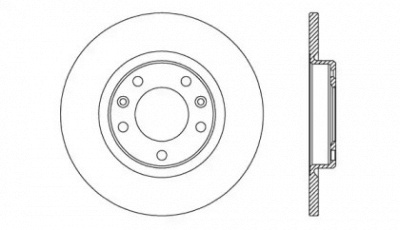 OPEN PARTS bda274310 -  Тормозной диск